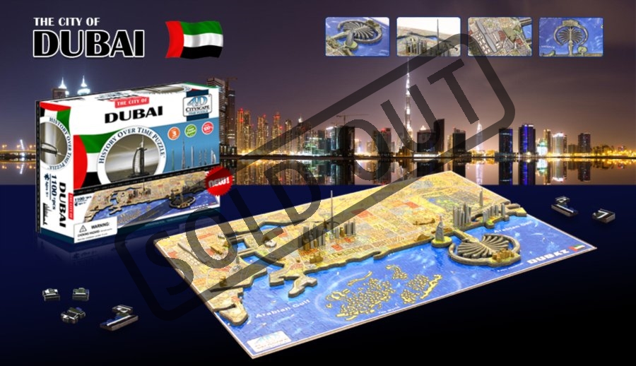 4D Cityscape 4D puzzle Dubaj Puzzlepuzzle.cz