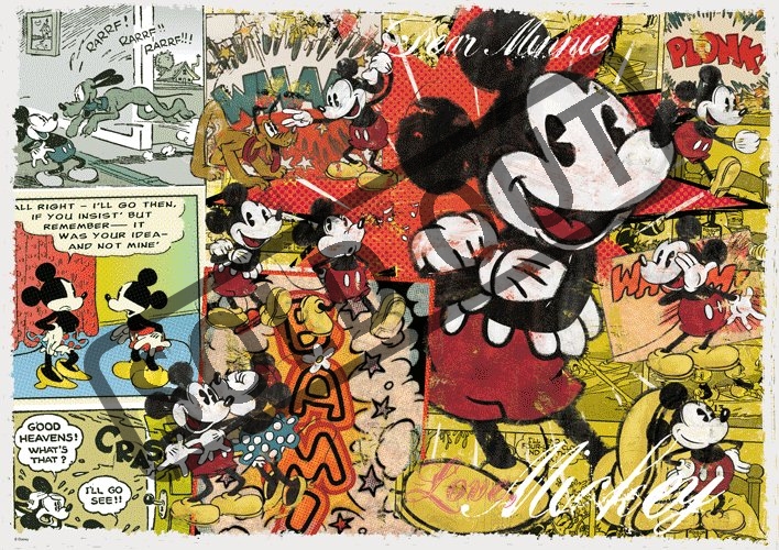 TREFL Puzzle Mickey Mouse Retro 1000 dílků | Puzzle-puzzle.cz