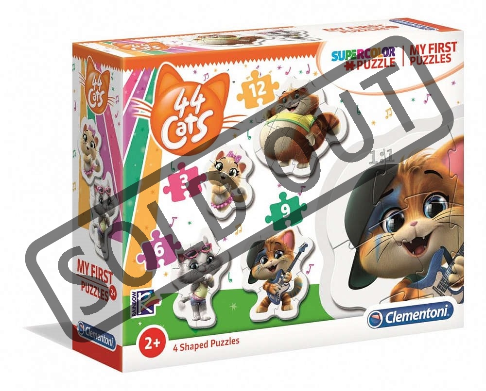 CLEMENTONI Moje první puzzle 44 koček 4v1 (3,6,9,12 dílků) | Puzzle ...
