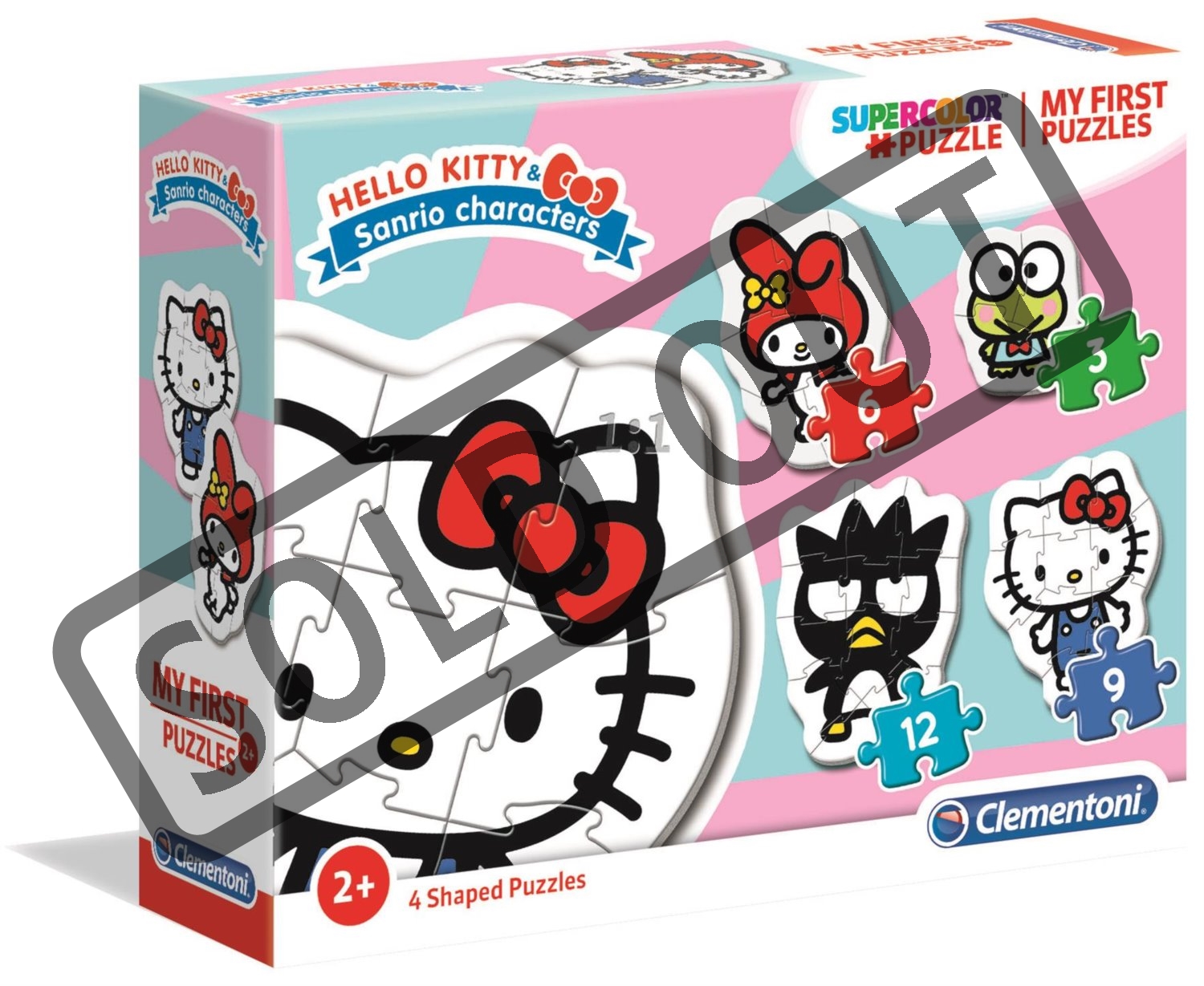 CLEMENTONI Moje první puzzle Hello Kitty 4v1 (2,3,4,5 dílků) | Puzzle ...