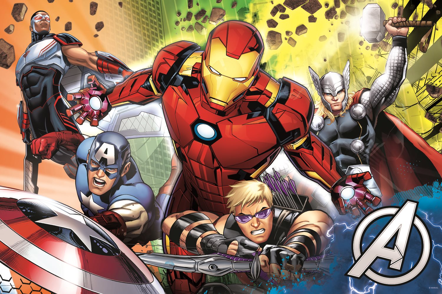 TREFL Oboustranné puzzle Avengers SUPER MAXI 24 dílků | Puzzle-puzzle.cz