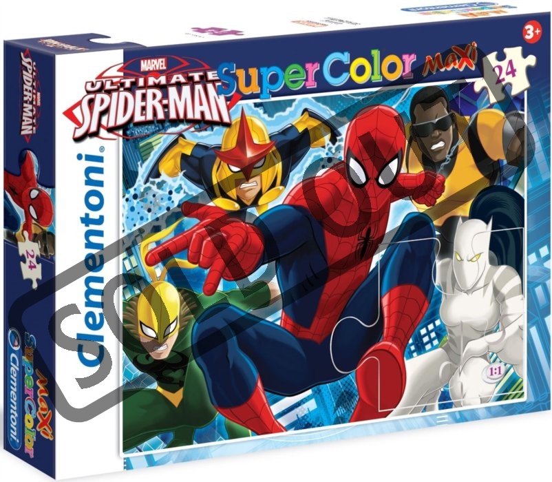 CLEMENTONI Puzzle Spiderman: Bojovník MAXI 104 dílků | Puzzle-puzzle.cz