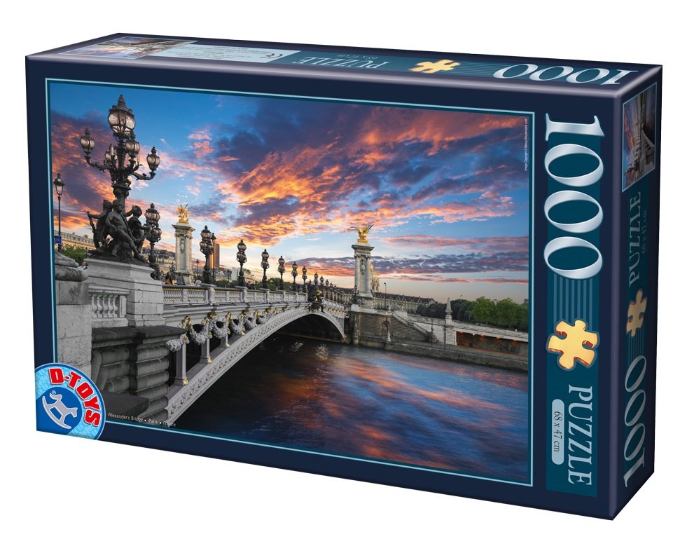 Puzzle 1000 pièces Kürti Andrea - Eléphants - D-Toys