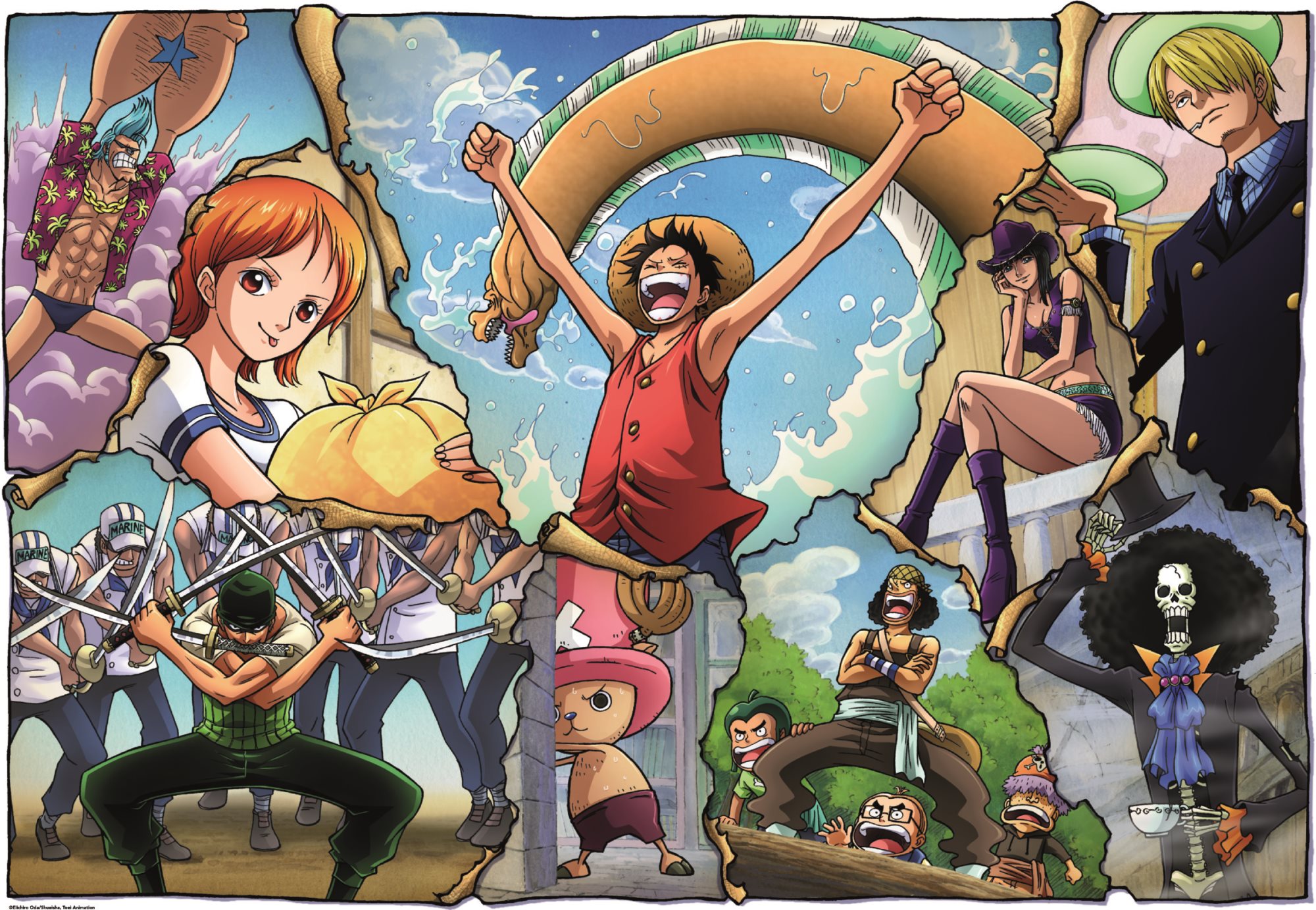 CLEMENTONI Puzzle Anime Collection: One Piece 500 dílků | Puzzle-puzzle.cz