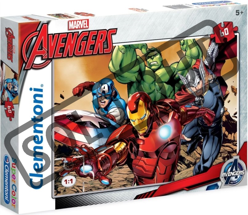 CLEMENTONI Puzzle Avengers 60 dílků | Puzzle-puzzle.cz