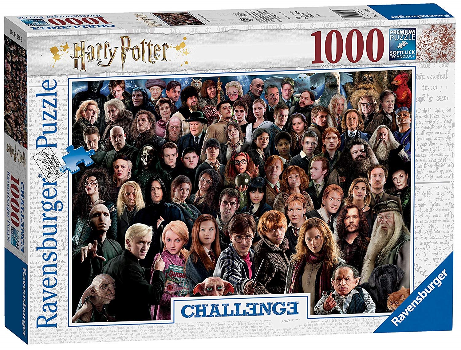 RAVENSBURGER Puzzle Challenge Harry Potter 1000 dílků Puzzlepuzzle.cz