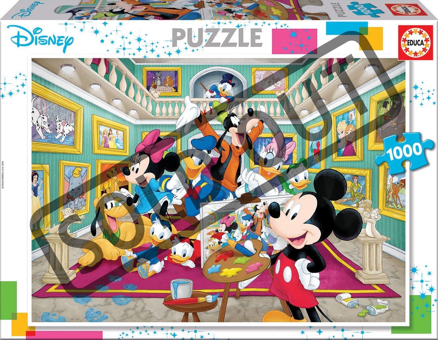 EDUCA Puzzle Disney galerie 1000 dílků | Puzzle-puzzle.cz