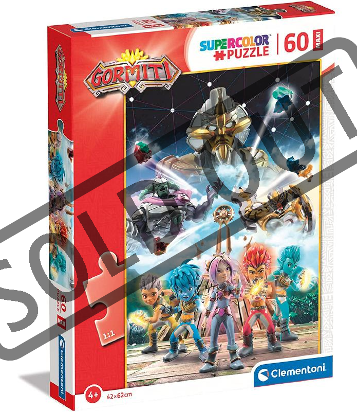 Clementoni - 27553 - Supercolor Puzzle Gormiti - puzzle 104 pezzi - Made in Italy - puzzle bambini 6 anni - puzzle Clementoni - puzzle cartoni animati
