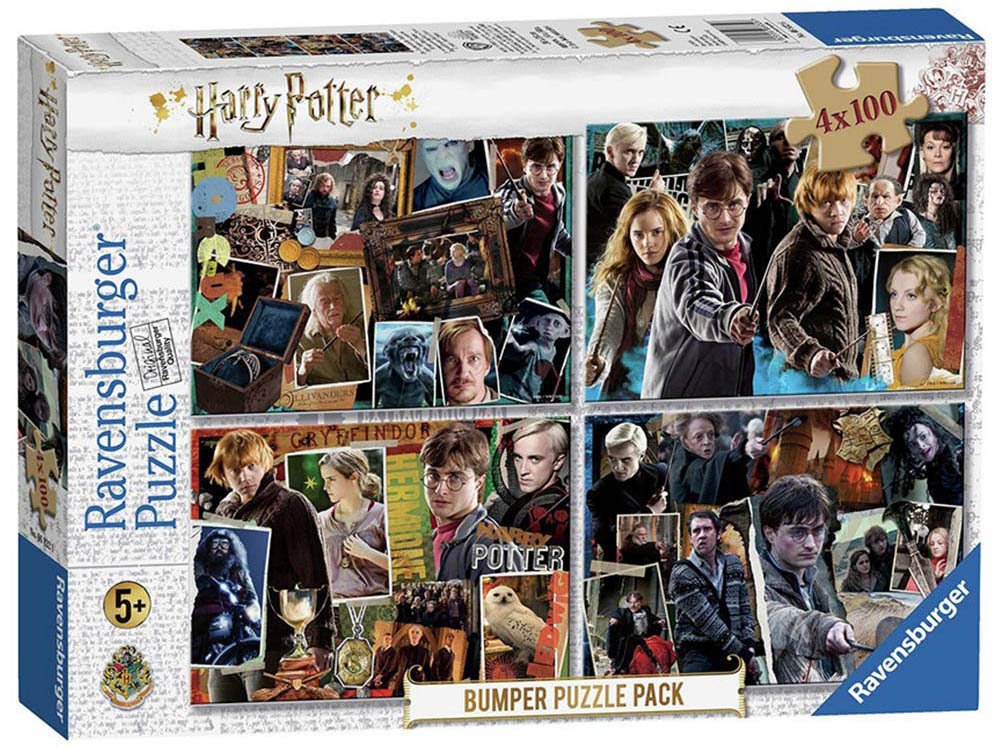 RAVENSBURGER Puzzle Harry Potter 4x100 dílků Puzzlepuzzle.cz