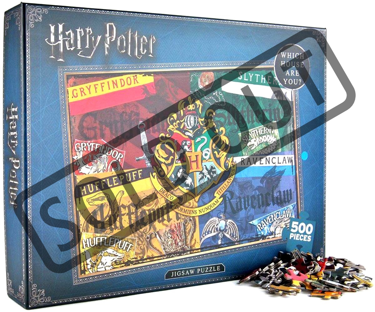 Puzzle Harry Potter Bradavické koleje 500 dílků Puzzlepuzzle.cz