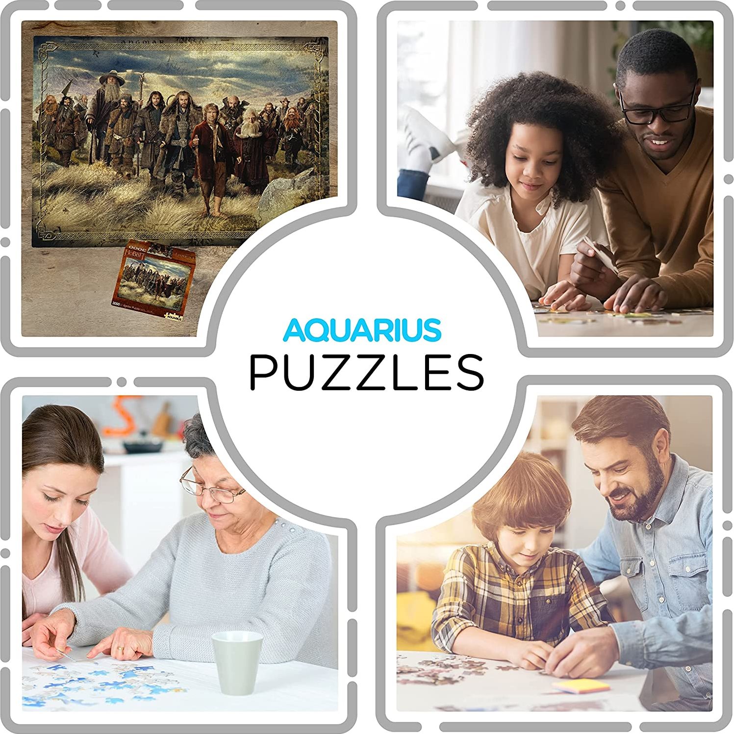 AQUARIUS Puzzle 1000 Pezzi – Friends Silhouette – Gadget Ufficiale Per Collezionisti – Giochi Da Tavolo