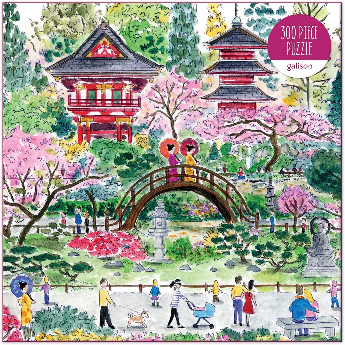GALISON Puzzle Japonská zahrada 300 dílků Puzzlepuzzle.cz