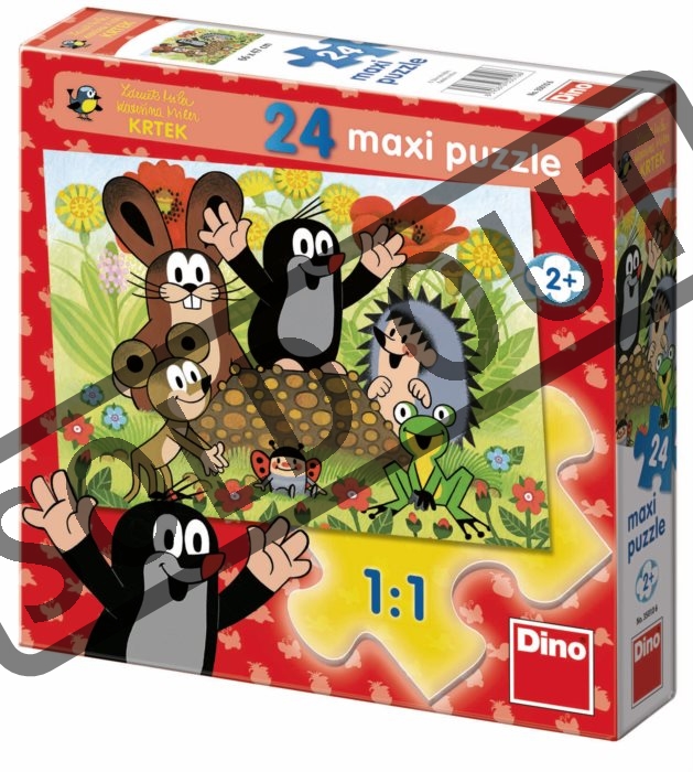 DINO Puzzle Krtek na krtině MAXI 24 dílků | Puzzle-puzzle.cz