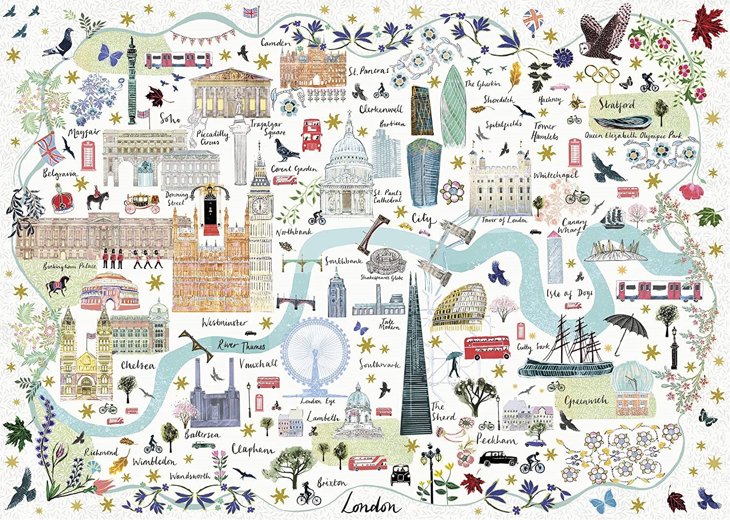 GIBSONS Puzzle Mapa Lond na 1000 D lk Puzzle puzzle cz gibsons-puzzle-mapa-lond-na-1000-d-lk-puzzle-puzzle-cz
