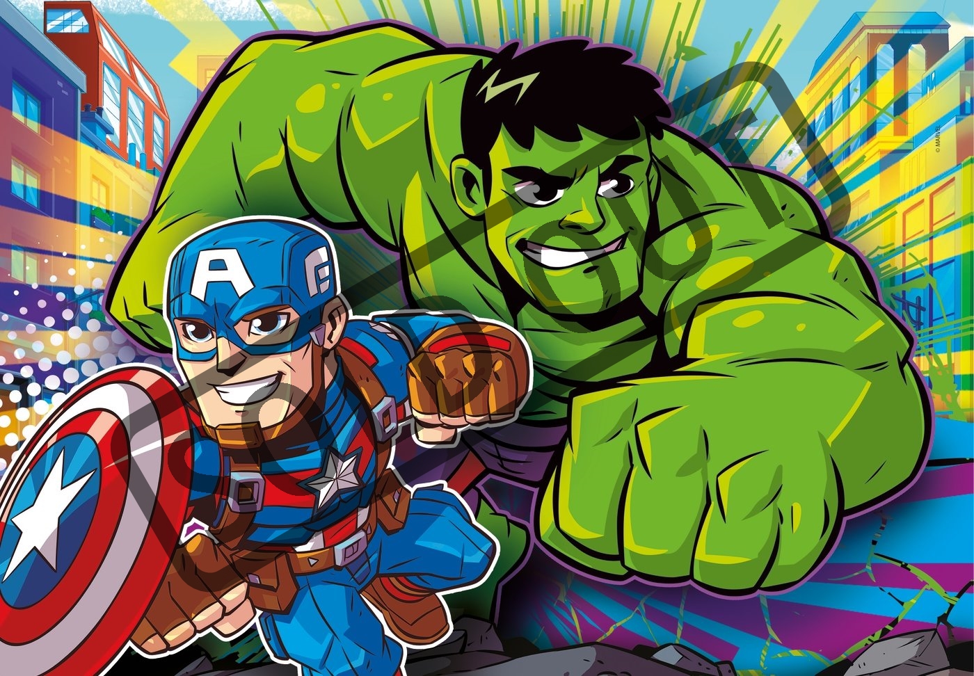 CLEMENTONI Puzzle Marvel Super Hero Adventures 3x48 dílků | Puzzle ...