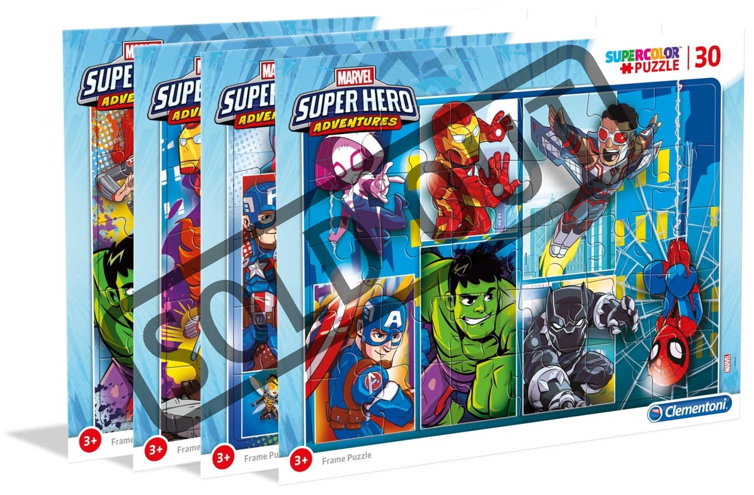 CLEMENTONI Puzzle Marvel Super Hero Adventures: Do akce 30 dílků ...