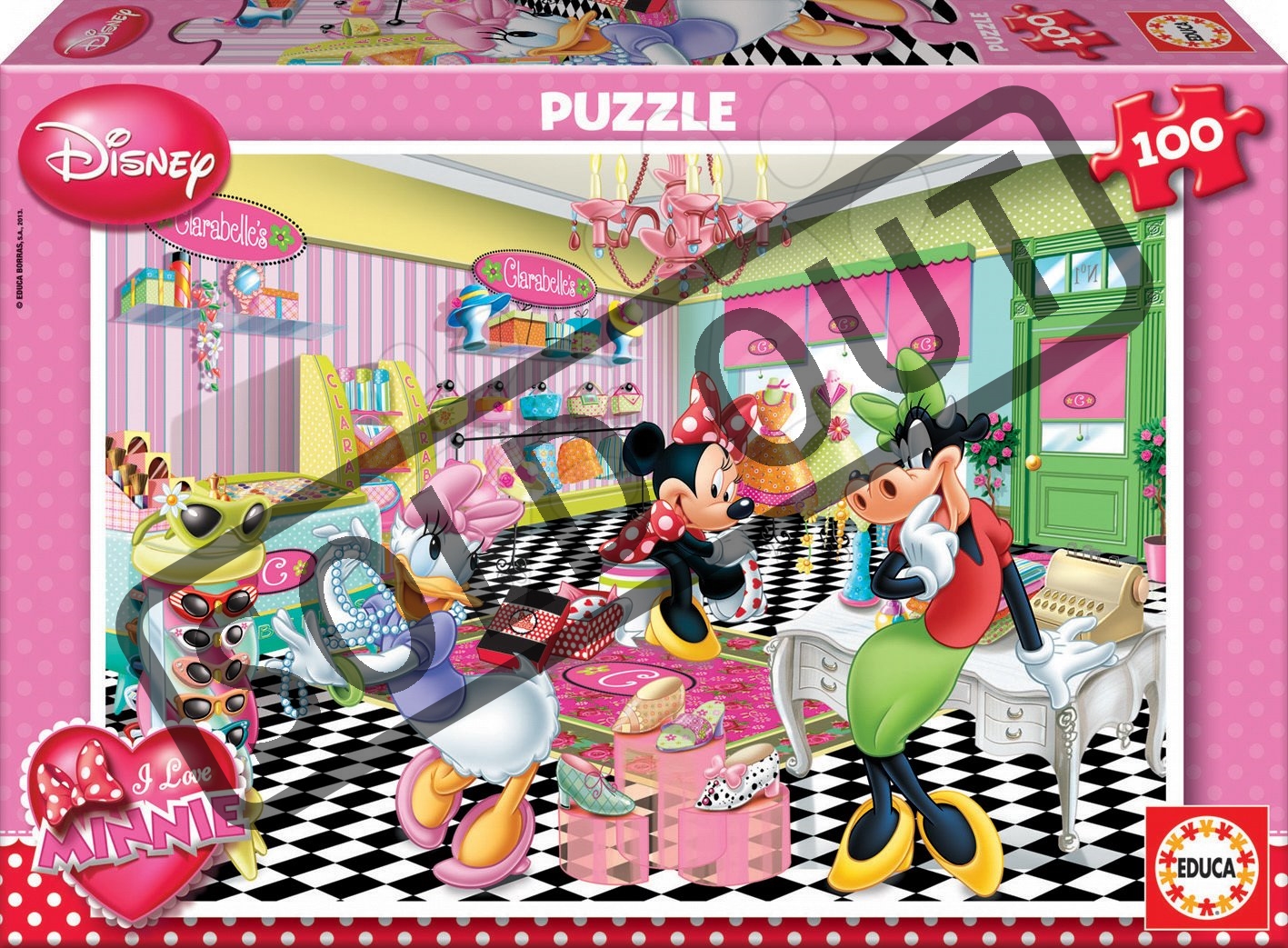 EDUCA Puzzle Minnie 100 dílků | Puzzle-puzzle.cz