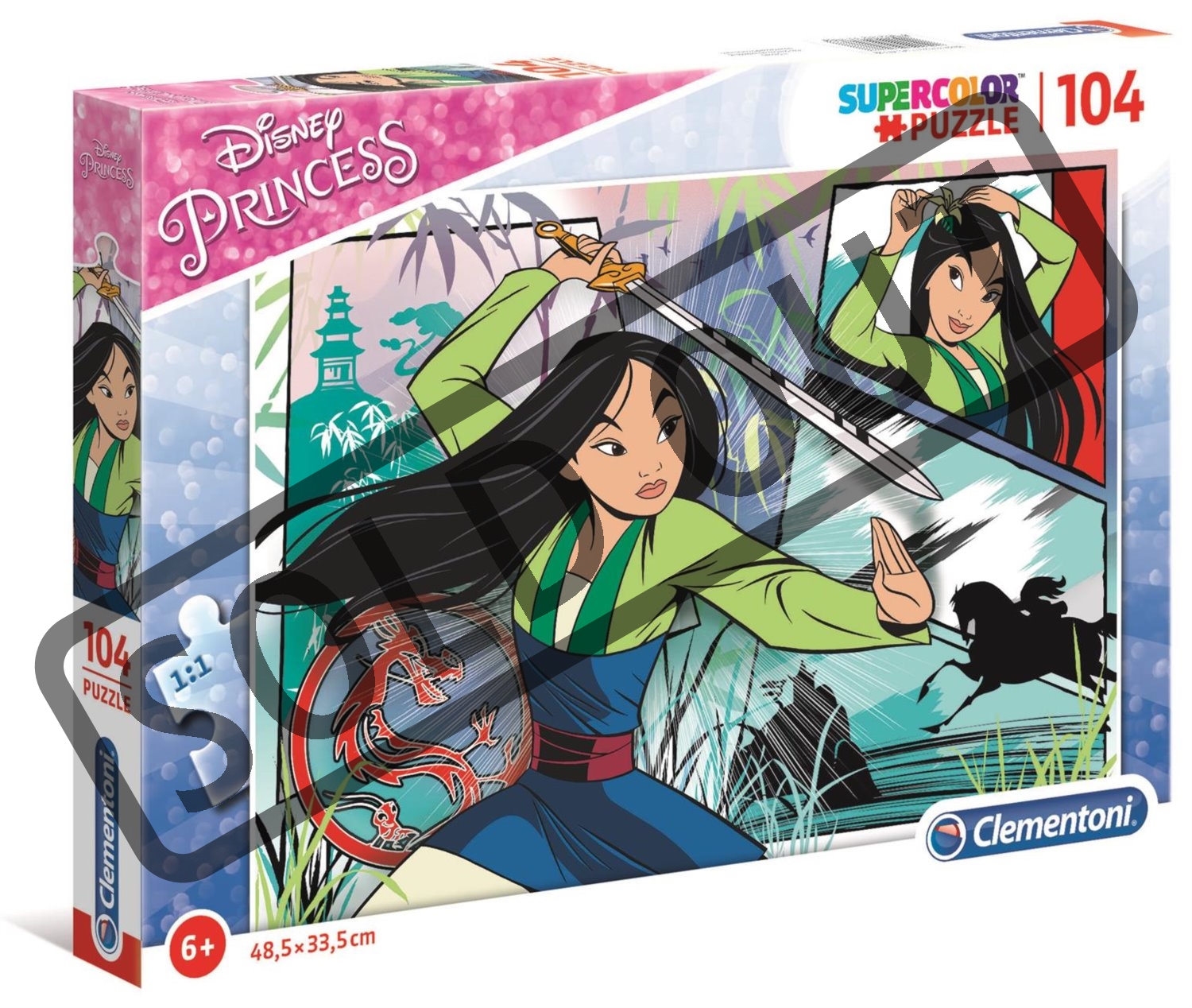 CLEMENTONI Puzzle Mulan 104 dílků | Puzzle-puzzle.cz