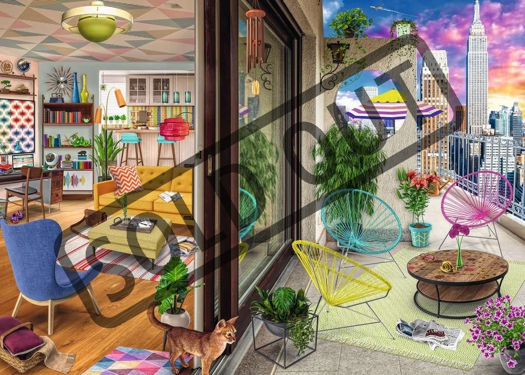 RAVENSBURGER Puzzle New York City Apartment 1000 dílků | Puzzle-puzzle.cz