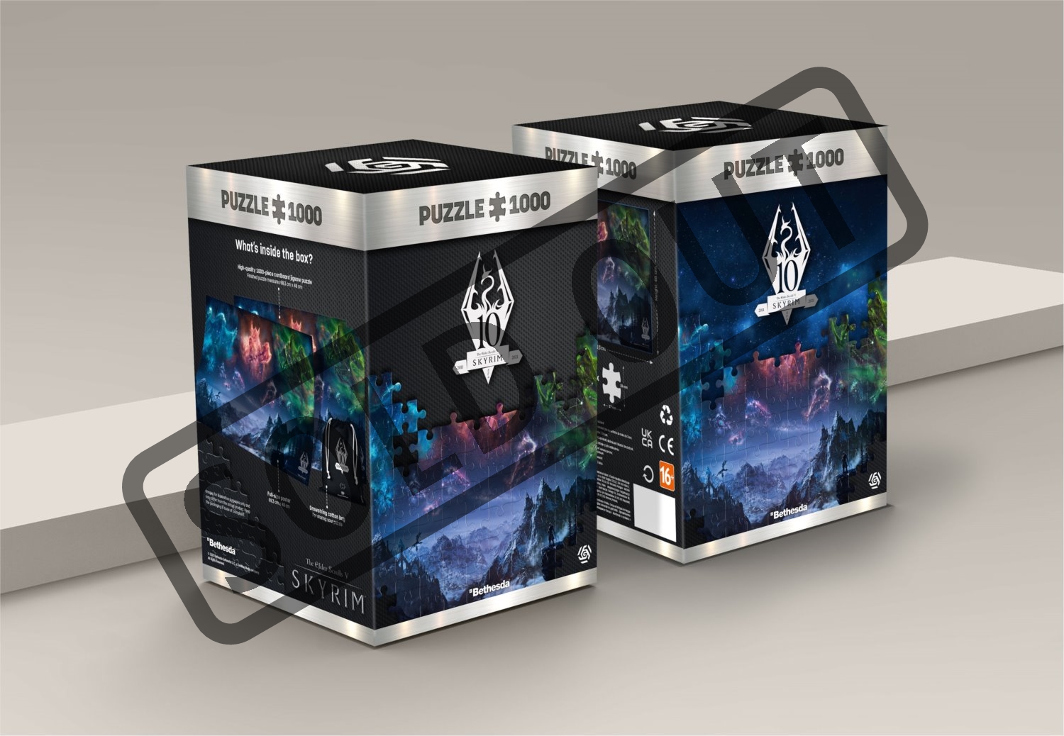 GOOD LOOT Puzzle Skyrim 10th Anniversary 1000 dílků Puzzlepuzzle.cz