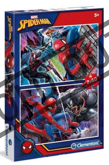 CLEMENTONI Puzzle Spiderman 2x60 dílků | Puzzle-puzzle.cz