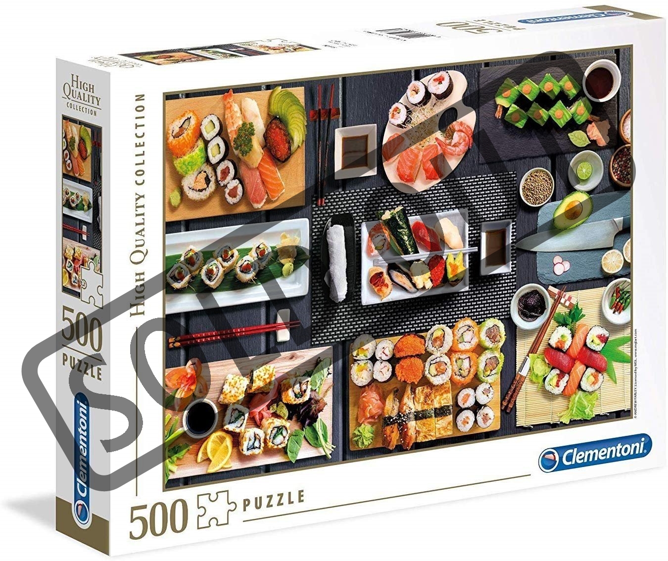 CLEMENTONI Puzzle Sushi 500 dílků Puzzlepuzzle.cz