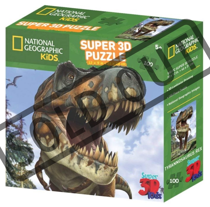 PRIME 3D Puzzle TRex 3D 100 dílků Puzzlepuzzle.cz