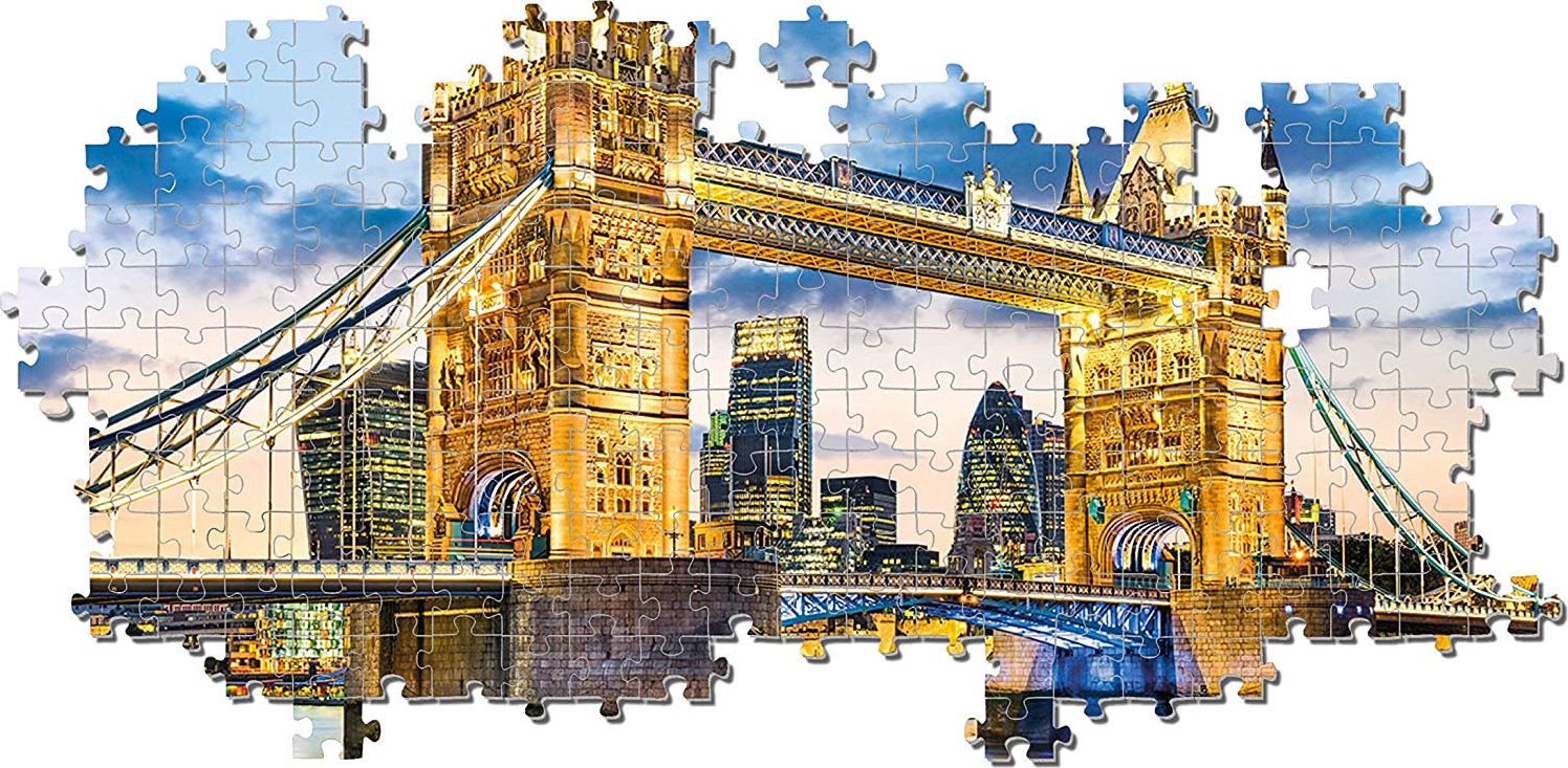 CLEMENTONI Puzzle Tower Bridge za soumraku 2000 dílků Puzzlepuzzle.cz