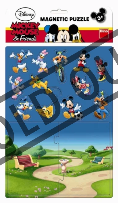 DINO Magnetická skládačka Mickey Mouse a přátelé 16 dílků | Puzzle ...
