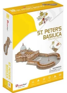 3D puzzle Bazilika svatého Petra 68 dílků
