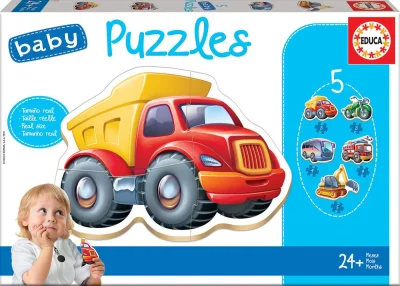 Baby puzzle Vozidla 5v1 (3-5 dílků)