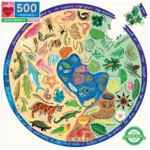 Kulaté puzzle Rozmanitost přírody 500 dílků