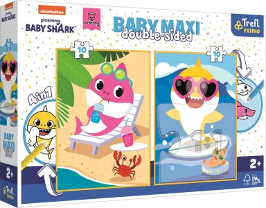 Oboustranné puzzle Baby Shark BABY MAXI 2x10 dílků
