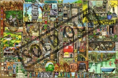 poškozený obal: Puzzle Bizarní město 5000 dílků
