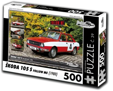 Puzzle č. 39 Škoda 105 S Follow Me (1980) 500 dílků