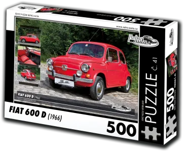 Puzzle č. 41 Fiat 600 D (1966) 500 dílků