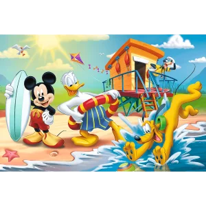 Puzzle Mickey Mouse na pláži 60 dílků
