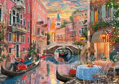 Puzzle Západ slunce v Benátkách 6000 dílků