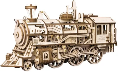 Rokr 3D dřevěné puzzle Lokomotiva 350 dílků