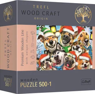 Wood Craft Origin puzzle Vánoční psi 501 dílků