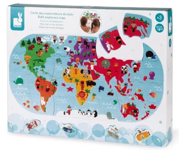 Puzzle do vany Mapa světa 28 dílků