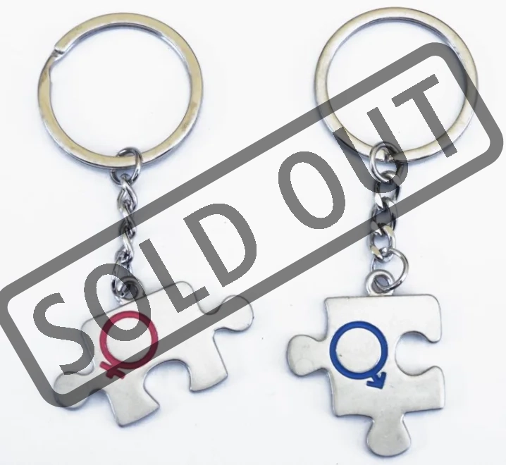 Puzzle přívěsek na klíče 2ks