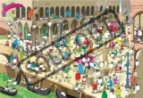 Oboustranné puzzle Ovečka Shaun - Prázdniny / Itálie 1000 dílků