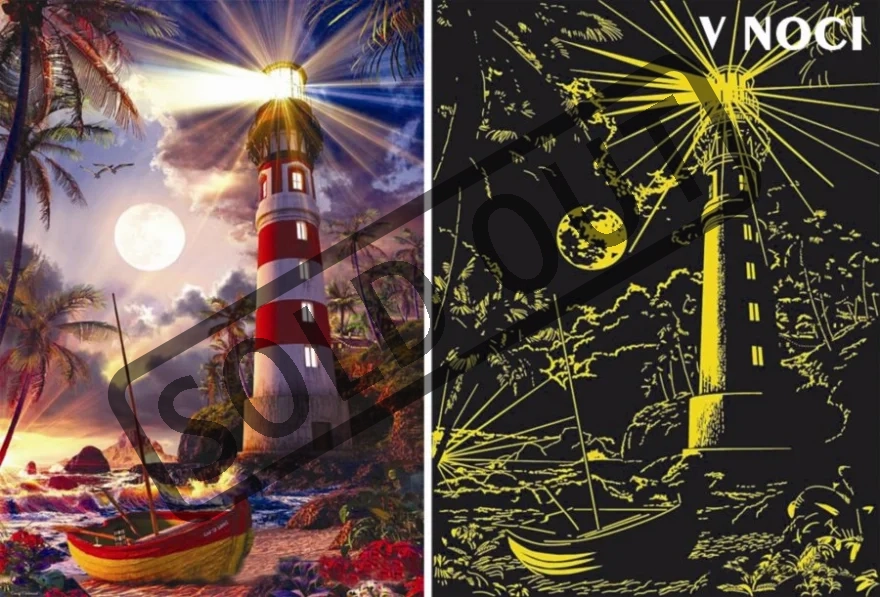 RAVENSBURGER Svítící puzzle Maják 1000 dílků