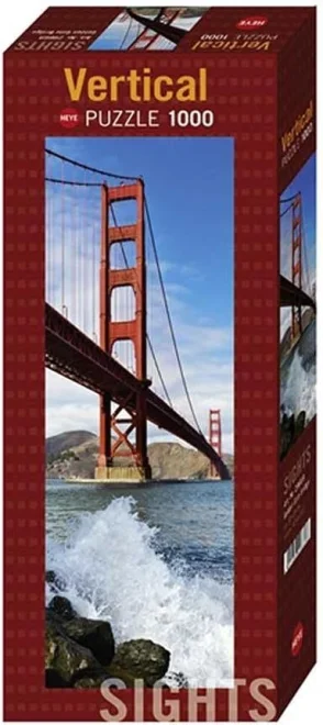 Heye Vertikální puzzle Most Golden Gate 1000 dílků
