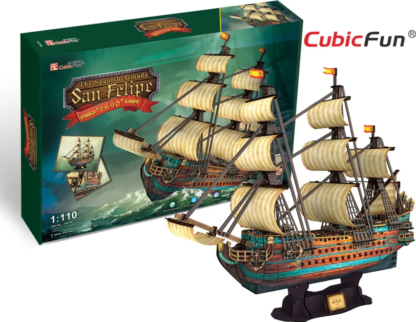CUBICFUN 3D puzzle Plachetnice San Felipe 248 dílků