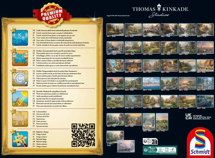 SCHMIDT Puzzle Kouzlo Vánoc 1000 dílků