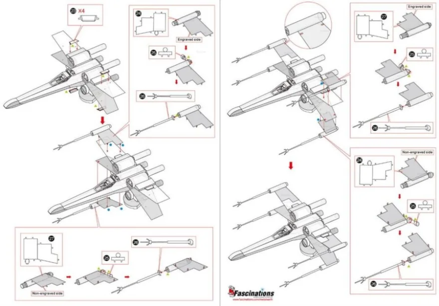 METAL EARTH 3D puzzle Star Wars: X-Wing