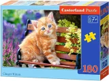 CASTORLAND Puzzle Zrzavé kotě 180 dílků