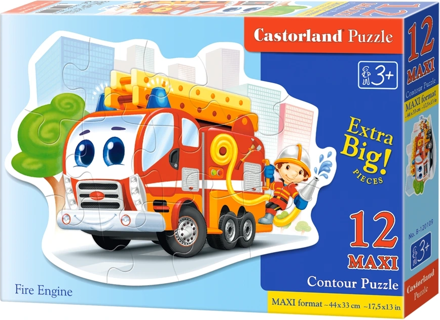 CASTORLAND Puzzle Požární stříkačka MAXI 12 dílků